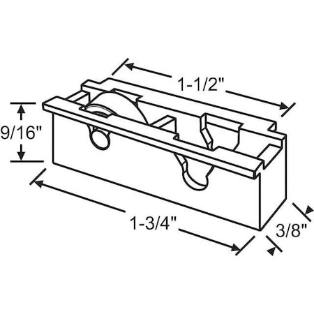 Strybuc Sliding Window Roller Assembly 900-11564